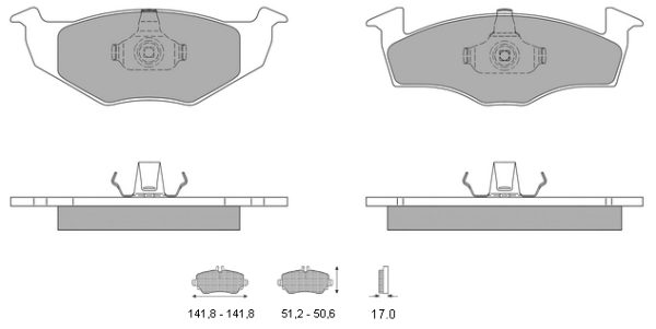 Τακάκια εμ Seat,Skoda,VW