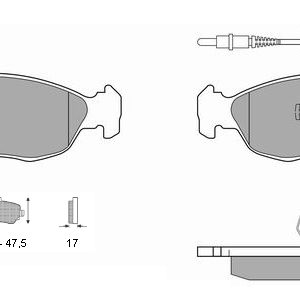 Τακάκια εμ Citroen Saxo,XsaraPeugeot 106,306 (21827)