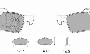 Τακάκια οπ Mini R50,R52,R56 (24043)