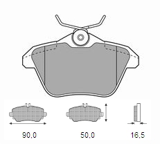 Τακάκια οπ Alfa Romeo 156,166 Lancia Lybra,Kappa (21606)