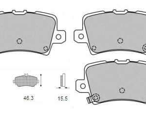 Τακάκια οπ Honda Civic 06- (24086)