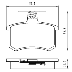 Τακάκια οπ (21144) Alfa Romeo: 164 Audi: 80, 90, A4, A6, A8 Fiat: Croma Lancia: Thema