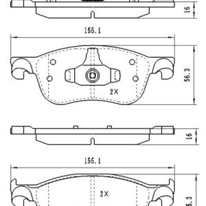 Τακάκια εμ (22748) Ford: Fiesta VII