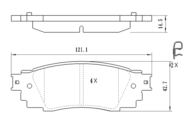 Τακάκια οπ (22434) Toyota: Carmy, Rav 4