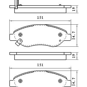 Τακάκια εμ (24550) Opel: Corsa D