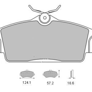 Τακάκια εμ NissanAlmera(N16),Primera(P11)