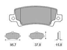 Τακάκια οπ ToyotaCorolla(E11,E12)