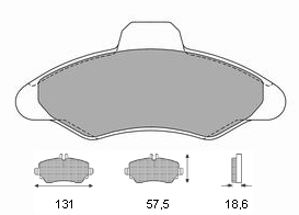 Τακάκια εμ Ford Escort 90-99 (21171)