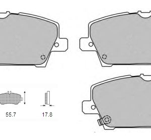 Τακάκια εμ Honda Civic 06- (24087)