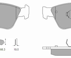 Τακάκια εμ Mercedes C (W202), CLK (W208),E (W210), SLK (R170) (2