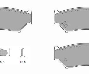 Τακάκια εμ SuzukiGrand Vitara 98-03,Jimny 03- (21507)