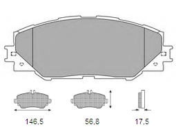 Τακάκια εμ Toyota Auris, Rav4 08- (24337)