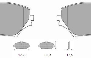 Τακάκια εμ Toyota Rav4 01-05 (23585)