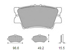 Τακάκια οπ Toyota Rav4 06- (24338)