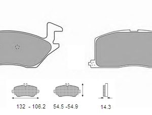 Τακάκια εμ Toyota Starlet (P8, EP91) (21391)