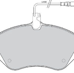 Τακάκια εμ Citroen C5 (08-), C6Peugeot 407, 607 (24133)