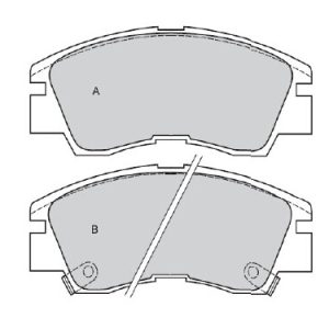 Τακάκια εμ Mitsubishi L200, L300, Pajero (86-) (21373)