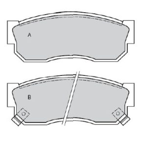 Τακάκια εμ Nissan Sunny (N13), Cherry Subaru Justy (84-95) (2095